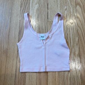 Pink Cropped Aritzia Tank